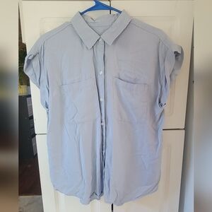 Marc New York Light Blue Button-Up Shirt W/2  Front Pockets